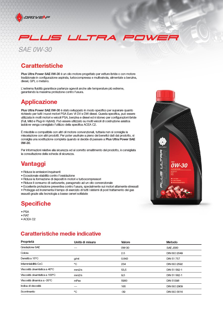 Plus Ultra Power 0W-30